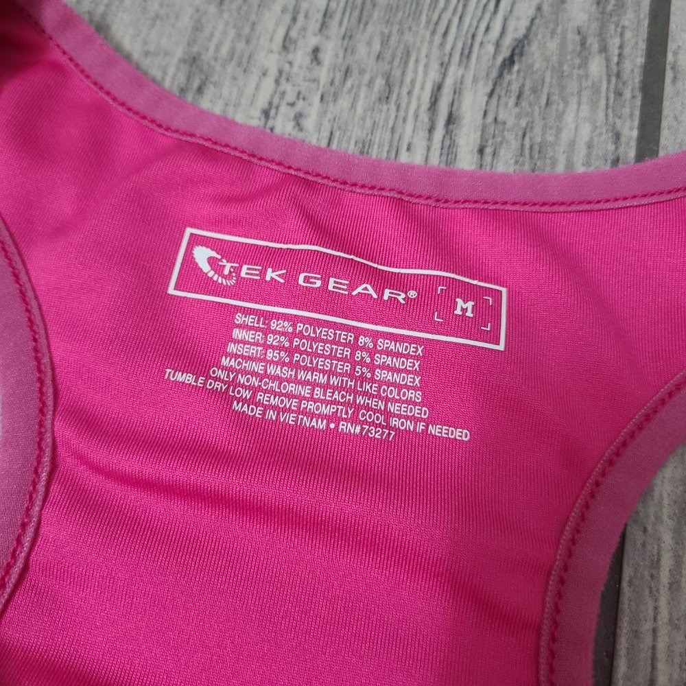 Tek Gear women's athletic racerback tank top pink size medium - Picture 7 of 7